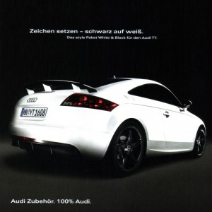 Audi TT (2008) 8J Zeichen setzen