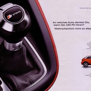 Audi A1 (2011):
An welches Auto denken Sie, wenn Sie 185 PS hören?
Wahrscheinlich nicht an dieses.