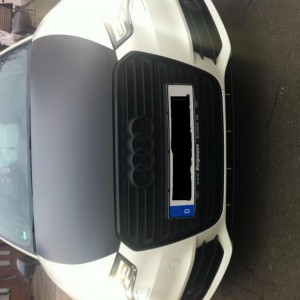 Foto Folie Haube + Audi Emblem + Frontspoilerlippe