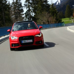 Fahrt am 21.04.2012 im Allgäu
Audi A1 Roter Piranha fahrdynamisch