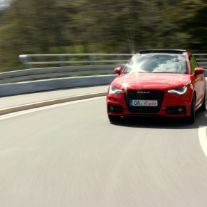 Fahrt am 21.04.2012 im Allgäu
Audi A1 Roter Piranha fahrdynamisch