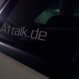 Audi A1 talk aufkleber...