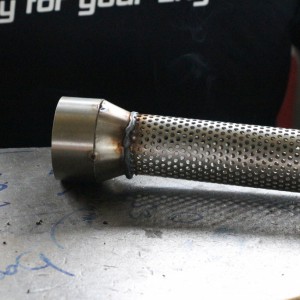 Innenleben von Endschalldämpfer (40mm Rohr)