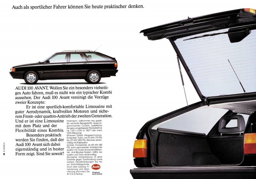 Audi 100 C3 (1988) Avant Typ 44 Quattro