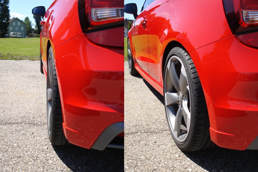 Roter Piranha hinten + 15 mm